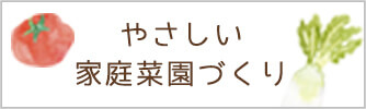 やさしい家庭菜園づくり